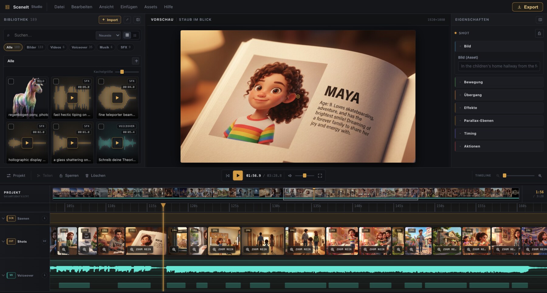 SceneIt Studio 26 editor